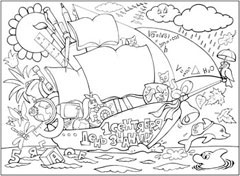 Стенгазета к 1 сентября - вариант 3, ч/б